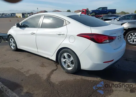 2014 Hyundai Elantra Se from USA, damaged, VIN 5NPDH4AE0EH516445
